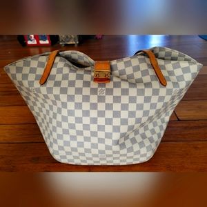 Louis Vuitton Salina Damier Azur GM Handbag